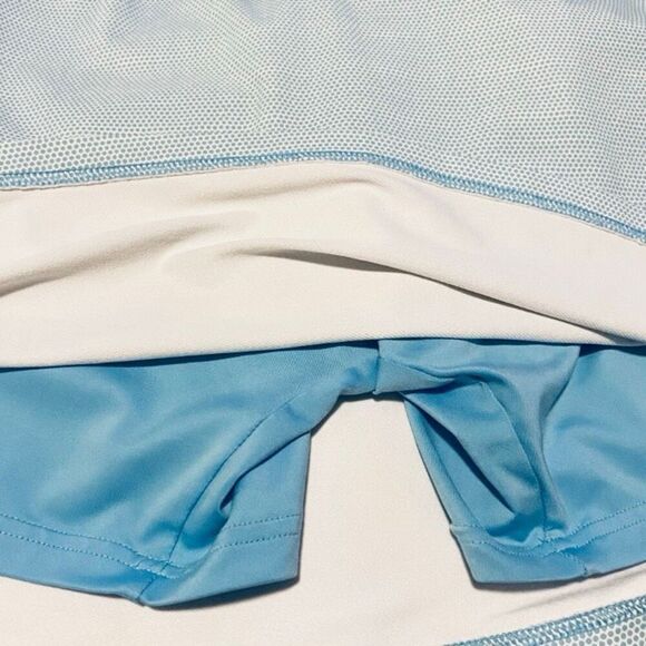 Peter Millar Blue Polka Dot Golf Skort Size M Built-In Shorts UPF 50+ Wicking Pe - Picture 5 of 6